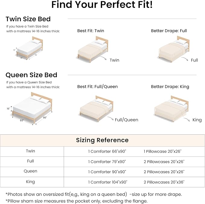 Love's cabin Beige King Size Comforter Set, 3-Piece Prewashed Bed Set - Image 8