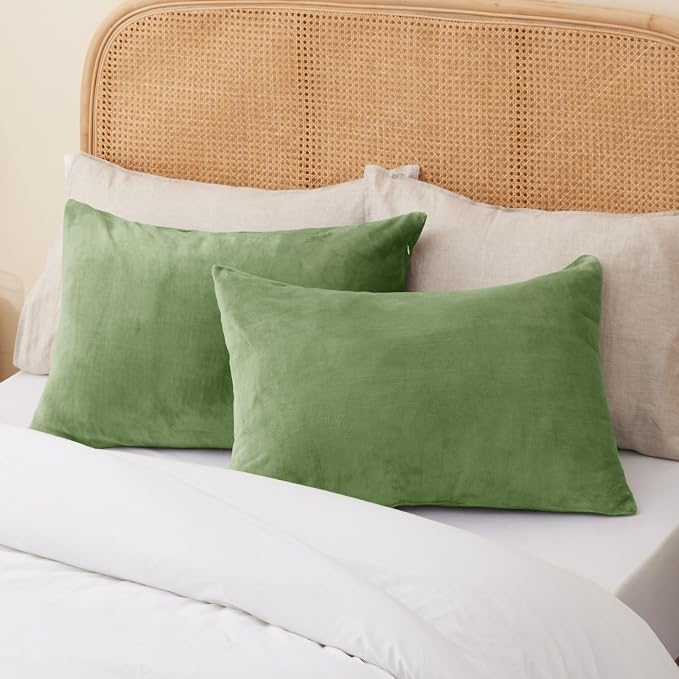 BEDELITE Flannel King Size Pillow Cases Set of 2, Super Soft Fleece Pillowcases - Image 8