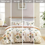 LEMIROE Botanical Cotton Comforter King Size - Image 6
