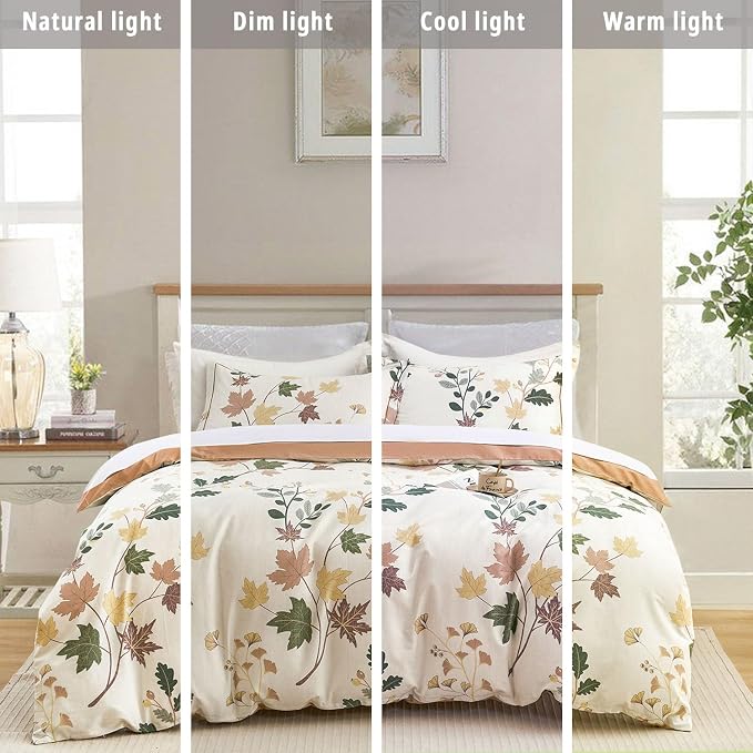 LEMIROE Botanical Cotton Comforter Queen Size - Image 6