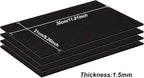 BENECREAT 10PCS Self Adhesive Backed Foam Sheet 12x8 Inch Black Nonslip EVA - Image 2