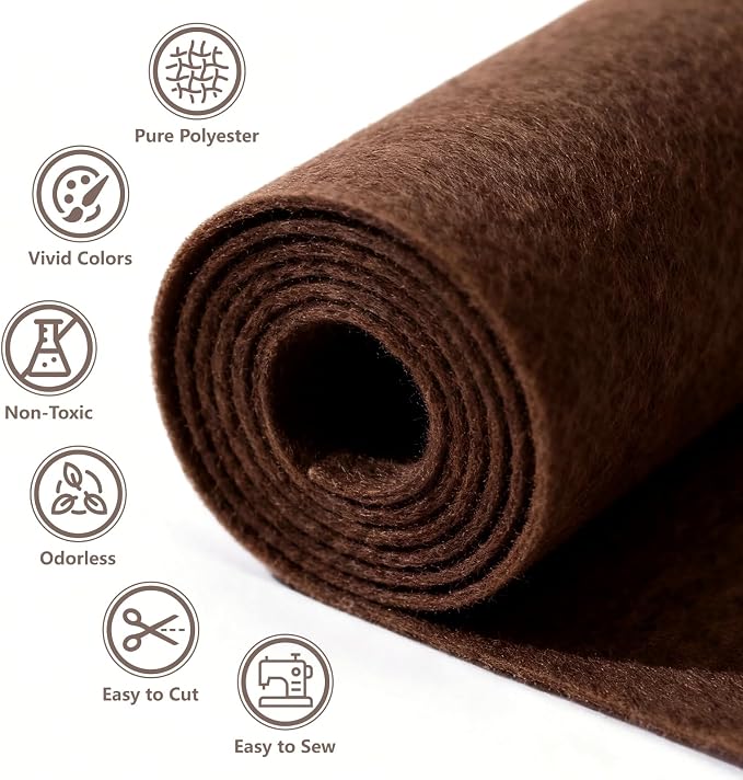 Felt Fabric 36'' X 36'' Large Felt Sheets Stiff Craft Felt by The Yard - Image 3