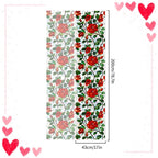 Bloss Rose Stained Glass Windows Film 17x78.7Inch 3D Flower Privacy Window Film - Image 2