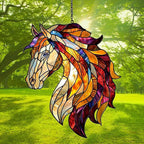 Colorful Horse Exotic Acrylic Suncatcher Stained Glass Effect Window Car - Image 3