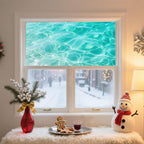 IVN Privacy Window Film Decorative Clear Water Ripples, Static Cling Window Film - Image 2