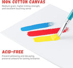Simetufy 30 Pack 8x10 Inch Painting Canvas, Blank Cotton Canvas Panels | Bulk - Image 2