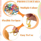 16 Pcs Metal Keychain Clip, Colorful Swivel Snap Hook - Image 4