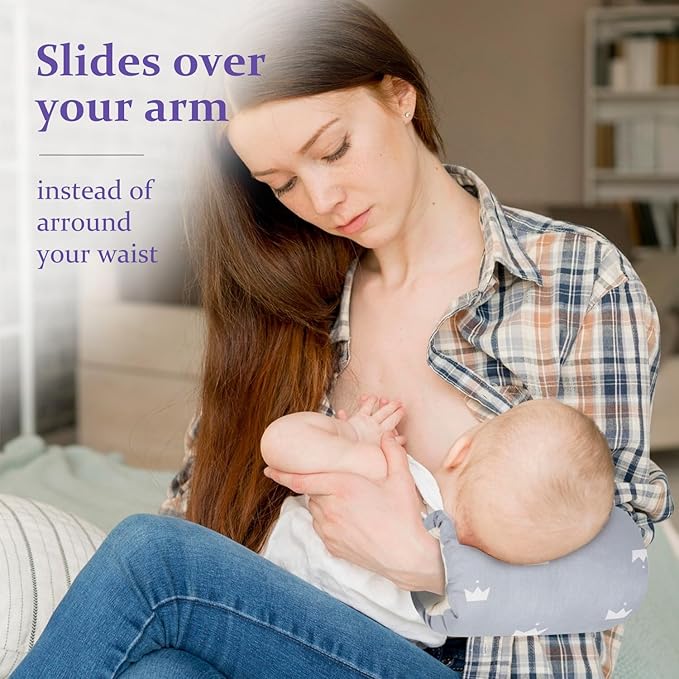 Baby Nursing Arm Breastfeeding Pillow, Breast Feeding Pillows for Babies, Bottle Feeding Travel Pillows for Newborn