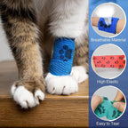6pcs 2" Self Adhesive Bandage Wraps, Paw Prints A | - Image 3