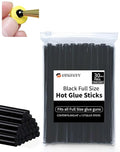 Black Full Size Hot Glue Sticks, 7.9" x 0.43" Glue Gun Sticks | Perfect by SUNFATT