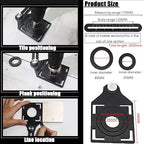 Multi Angle Measuring Ruler, 12-Sided Angle Measurement, Tile Holes Measure - Image 4