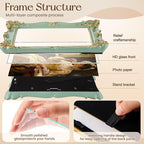 Lineshading 8 Pcs Gold and Green Picture Vintage Gallery Wall Frame Set - Image 3