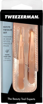 Tweezerman Rose Gold Petite Point and Slant Set - Image 5
