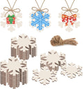 50PCS Unfinished Wood kit with Holes, Wood Slice by Waeceip