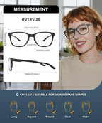 ANYLUV Blue Light Glasses for Men, Lightweight Computer Gaming Glasses - Image 4