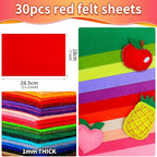 IOOLEEM Red Felt Sheets - Image 2
