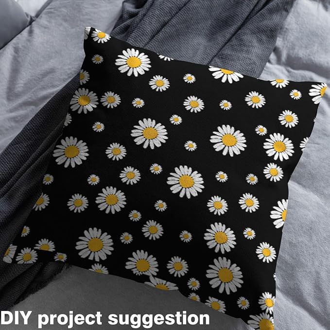 Erosebridal Flowers Upholstery Decor Daisy Soft Not Stretchy Decor Garden - Image 4