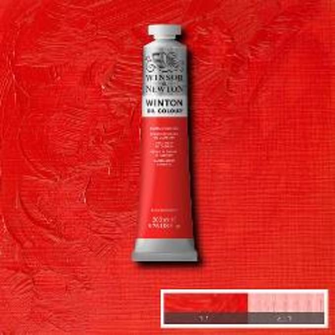 Winsor & Newton Winton Oil Color, 200ml Tube, Cadmium Red Hue - Image 3