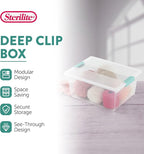 Sterilite 12-Pack Clip Box, Stackable Clear Plastic Bins - Image 2