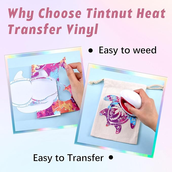 Tintnut Dark Red Splash Heat Transfer Vinyl, stretch washable, works - Image 3