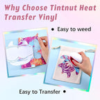 Tintnut Dark Red Splash Heat Transfer Vinyl, stretch washable, works - Image 3