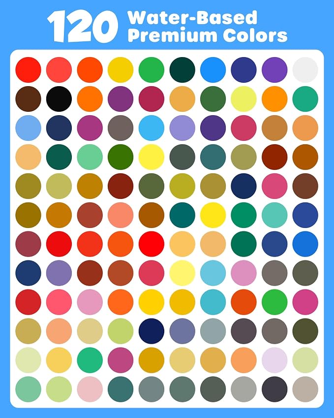 D-FantiX 120 Colors Acrylic Paint Markers - Image 3