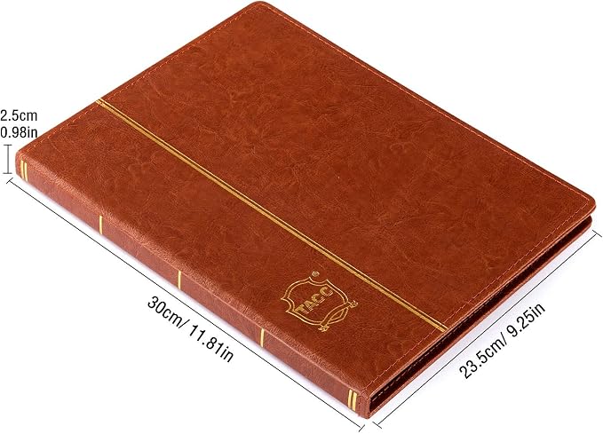 Ettonsun Leather 60-Pocket Paper Money Album Currency Holders - Image 2