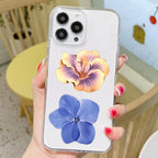 50PCS Transparent Flora Scrapbook Stickers, Flower-E | Vintage Aesthetic Flowers - Image 7