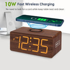 DreamSky Wooden Digital Alarm Clock - Image 2
