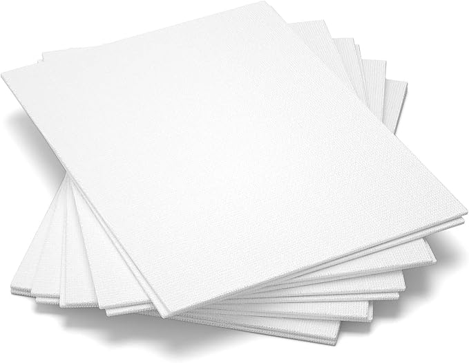 GOTIDEAL Canvas Boards, 8x10 inch Set of 10, Gesso Primed White Blank Canvases - Image 3