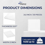 Perco Double Sided Tape Squares, 30 2"x2" Pre-Cut Mounting Squares – Strong - Image 2