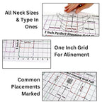 Heat Press Safe T-Shirt Ruler Guide, Neck and Chest Placement - Image 4