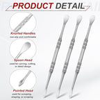 HARFINGTON 11pcs Wax Carving Tool 4.75" Double-Headed Stainless Steel Sculpture - Image 3