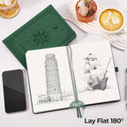 EMSHOI Blank Journal Notebook, 320 Pages, A5 Size | Leather Hardcover, 100 GSM - Image 5
