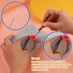 FTEVEN Felting Needles, Wooden Handle, Finger Cots Felting Supplies - Image 6