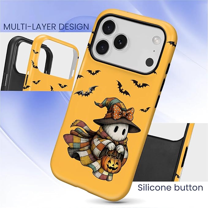 Case for iPhone 17 Pro, Scratch Resistant Hybrid Double Layer Hard Shell，Cute - Image 3