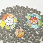 200g Ceramic Mosaic Tiles for Crafts, Irregular Stained Ceramic 0.2"x0.8" - Image 4