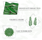 Yoption Petal Mosaic Tiles for Crafts, 200g Flower Leaf Ceramic Mosaic Tiles - Image 6