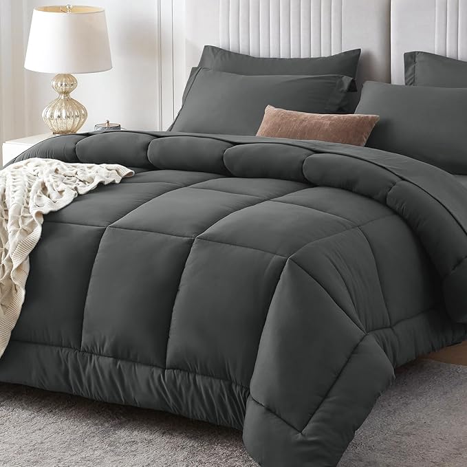 Sasttie Twin XL Comforter Set, 5 Pieces Twin XL Bed in a Bag, Complete Bedding by SASTTIE