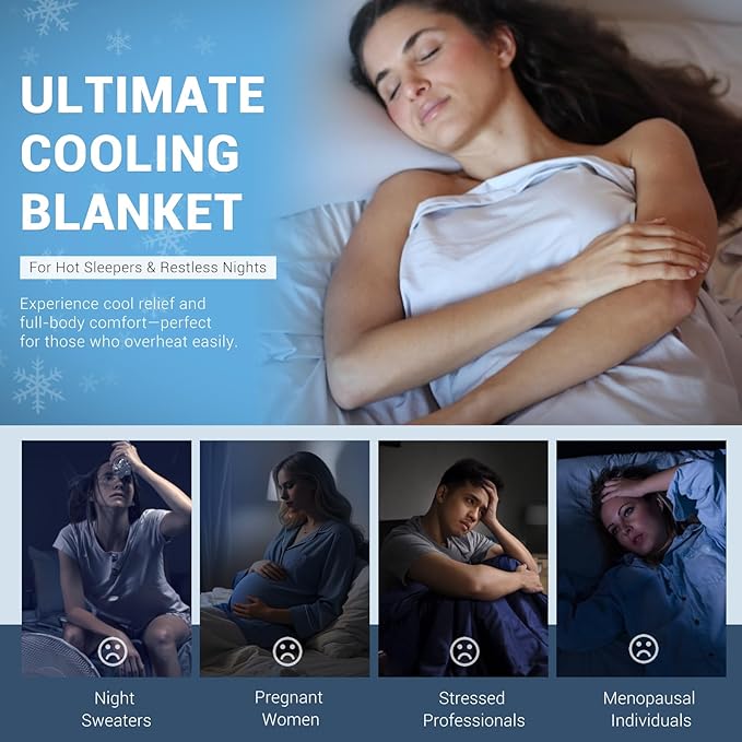 Elegear Cooling Blankets for Hot Sleeper King, Arc-Chill 3.0 Cool Fiber - Image 7