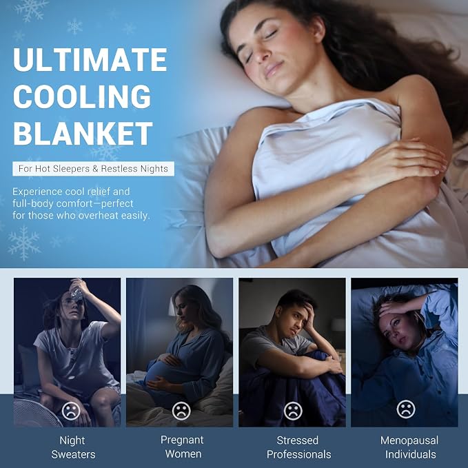 Elegear Cooling Blankets for Hot Sleeper Queen, Arc-Chill 3.0 Cool Fiber - Image 9