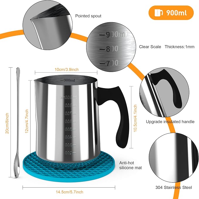 Ohcans Candle Making Kit with Electronic Hot Plate, Candle Making Kit - Image 6