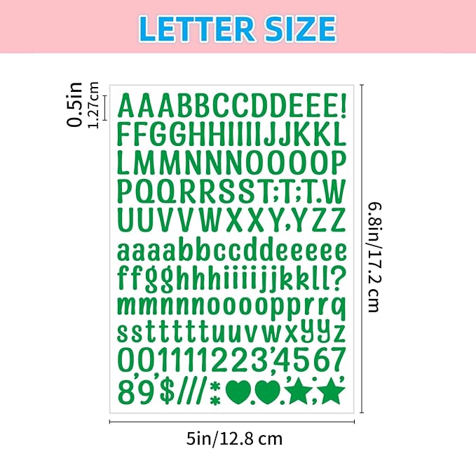 3040Pcs 20 Sheets Small Letter Number Stickers, 0.5inch Self-Adhesive Vinyl - Image 5