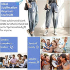 30pcs Pendant Picture Frame keychain, Make Your Own Personalized keychain Kit - Image 5