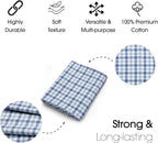 Pico Textiles 10 Yards Bolt Light Blue Tartan Plaid Flannel Fabric - Image 4
