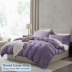 Nestl Grayish Purple Duvet Cover Queen Size - Image 2