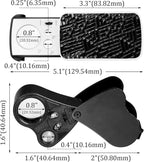 2 Pieces Jewelers Loupe 30X 60X 90X Illuminated Eye Loupe Magnifier Jewelry - Image 2