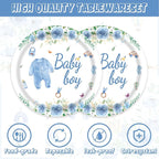 40Pcs Blue A Sweet Baby Birthday Party Decorations - Image 3