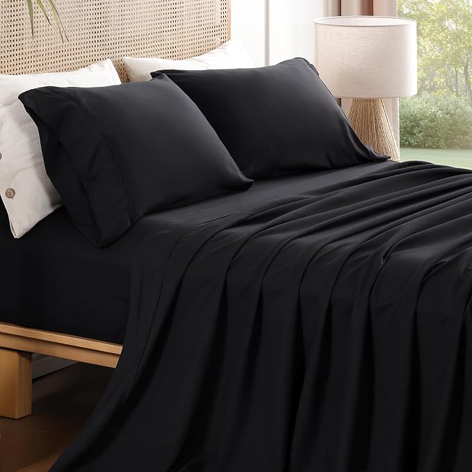 Queen Sheet Set 4 Pieces, Wrinkle Free, Oeko-Tex Certified by Dreava