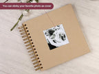 potricher 8 x 8 Inch DIY Scrapbook Photo Album 80 Pages Thick Kraft Blank - Image 2